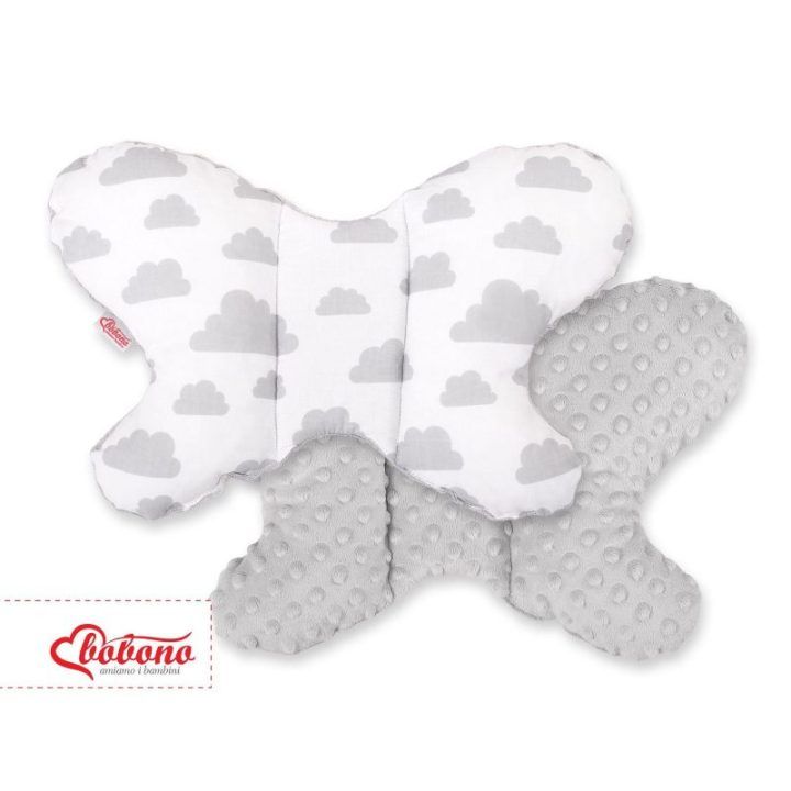 Dviejų pusių amortizuojanti pagalvėlė Butterfly“ – pilka