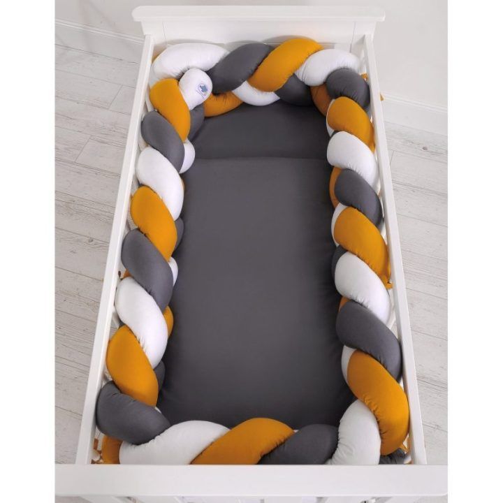 Mazginis bamperis XXL – balta/medaus geltona/antracitas