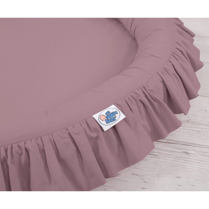 Lizdelis su raukiniais – pastelinis violetinis