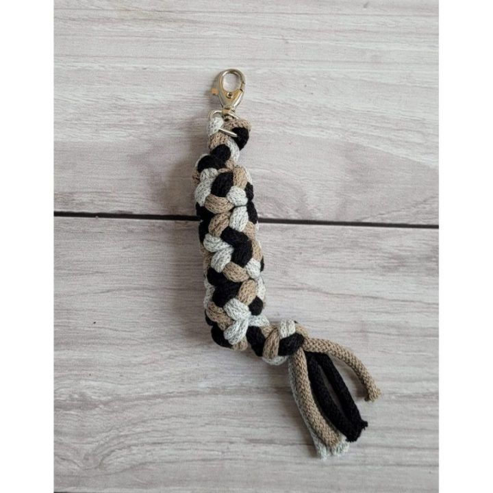 Pavadėlis hobi arkliukui, dvigubas – pilkas/rudas/juodas