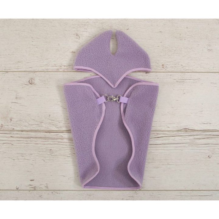 Hobby horse violetinis flisinis pledas ir ausinukai