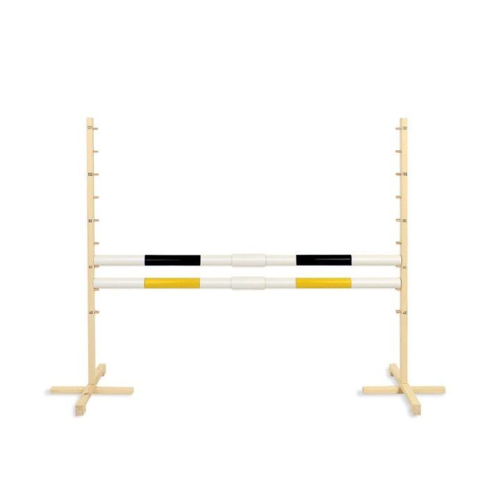 Šuolių kliūtis hobby horse juoda ir geltona 120 cm