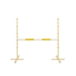 Šokinėjimo kliūtis hobby horse su geltona sija 120 cm