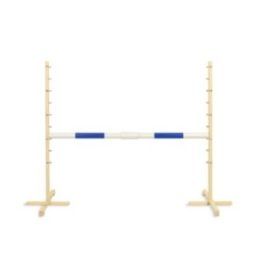 Šuolių kliūtis hobby horse su mėlyna sija 160 cm
