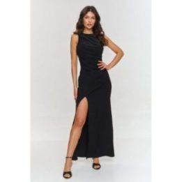 Kokteilinė suknelė Makadamia, elegantiška ilgarankovė