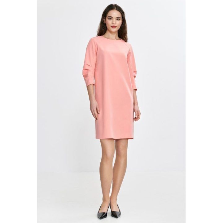 Suknelė ilgomis rankovėmis, elegantiška, šifono