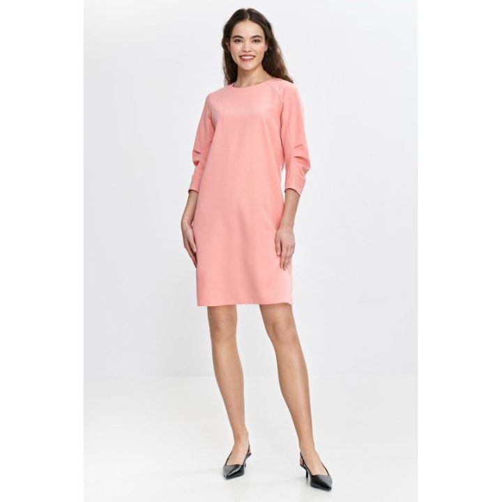 Suknelė ilgomis rankovėmis, elegantiška, šifono