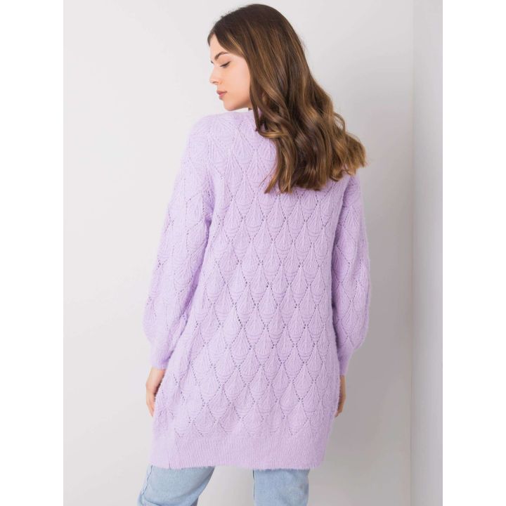 Šviesiai violetinis megztinis