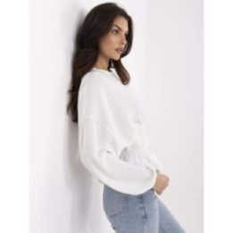 Palaidinė balta elegantiška ilgomis rankovėmis