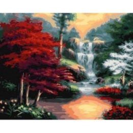 Tapyba pagal skaičius Ramūs kriokliai 40x50 cm
