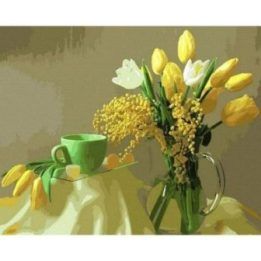 Tapyba pagal skaičius Pavasarinės tulpės 40x50 cm