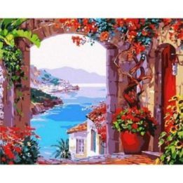 Tapyba pagal skaičius Pajūrio peizažas“, 40 × 50 cm