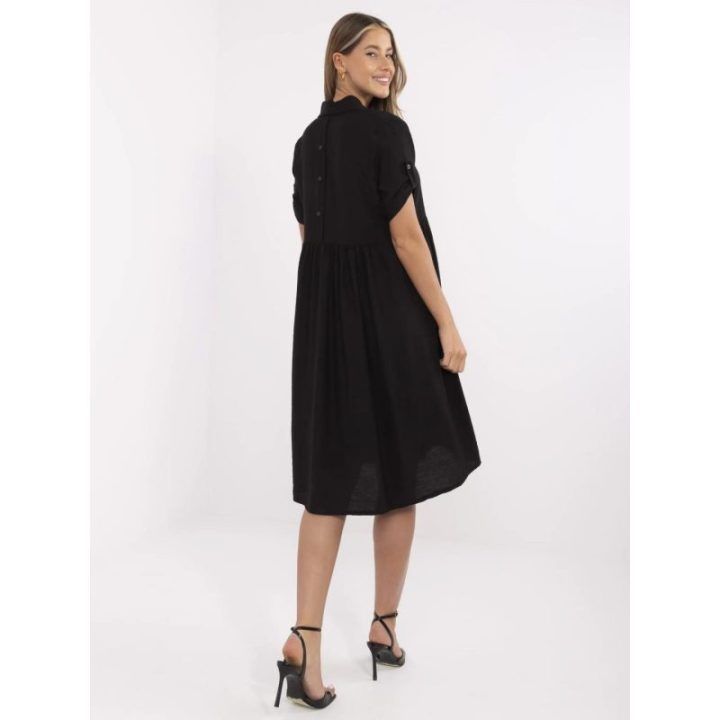 Suknelė juoda elegantiška kasdienai