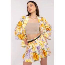 Komplektas moterims elegantiškas Italy Moda – geltona