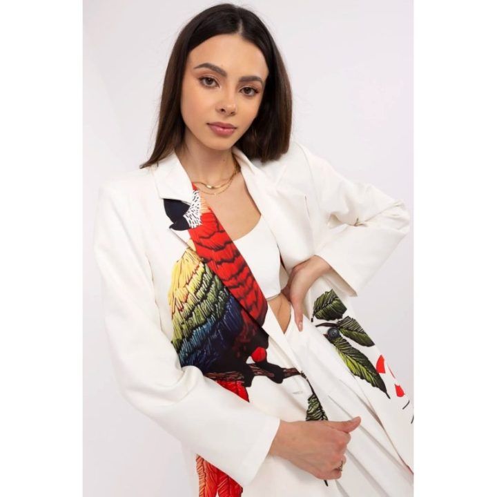 Stilingas moteriškas švarkelis Italy Moda – smėlinė