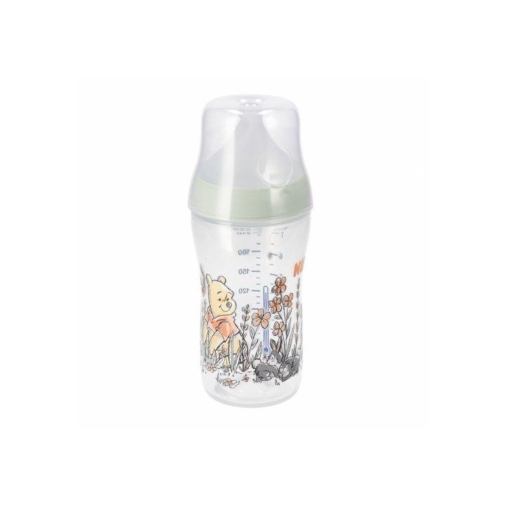 Silikoninis buteliukas kūdikiams su Pūkuotuku 260 ml