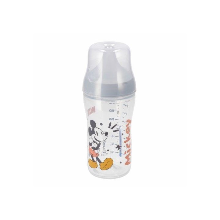 Silikoninis kūdikio buteliukas 260 ml su Mickey piešiniu