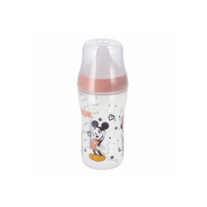 Silikoninis kūdikio buteliukas 260 ml su Mickey piešiniu