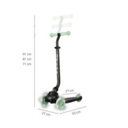Paspirtukas vaikams žalias 3 viename su rankena Qplay