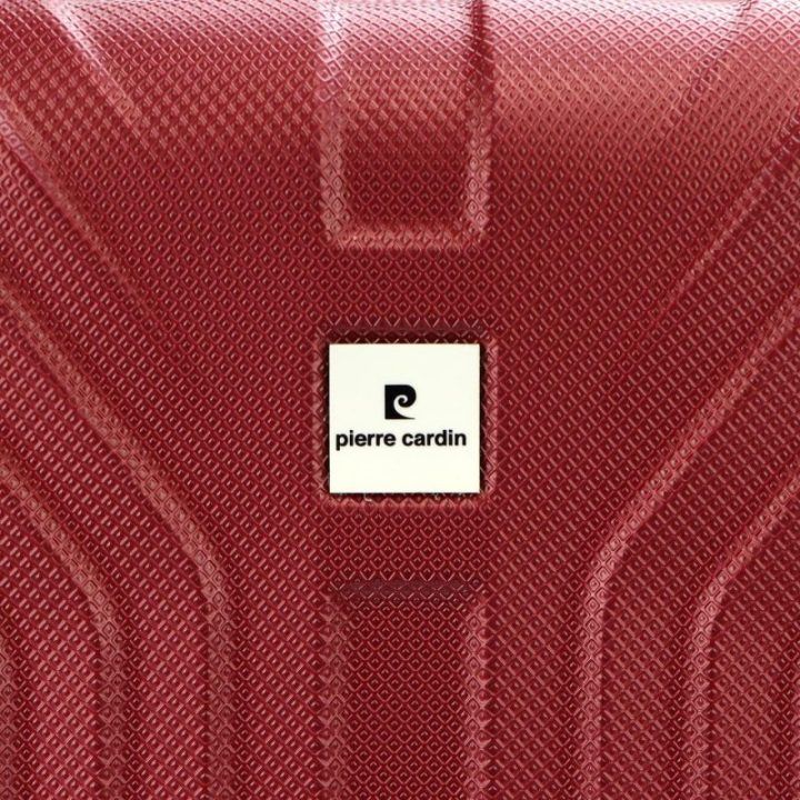 Lagaminų rinkinys rožinis kietu korpusu kelionėms Pierre Cardin
