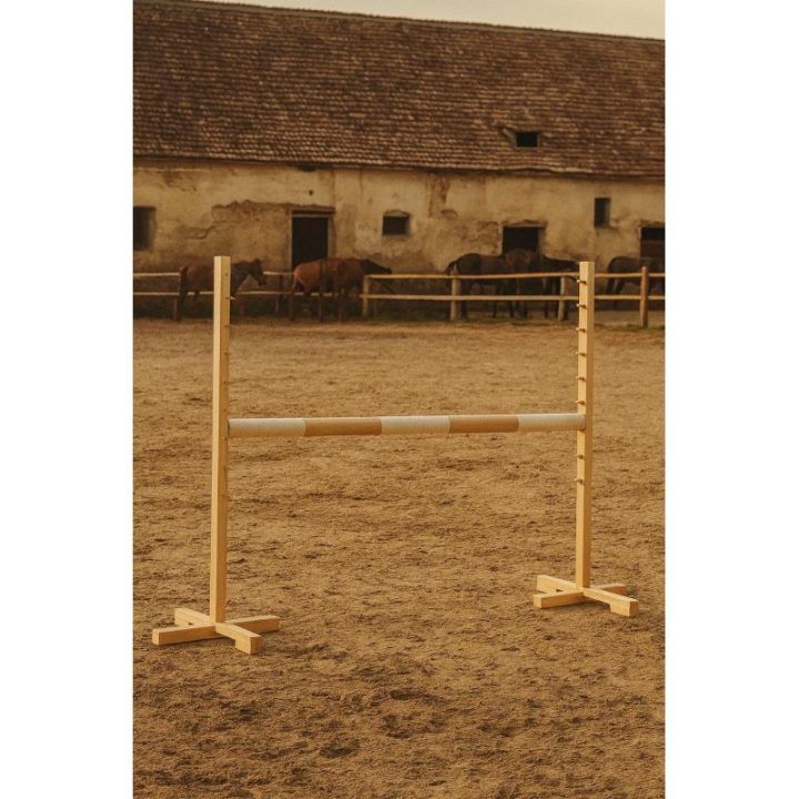 Šuolių kliūtis šviesiai smėlio spalvos medinė 120 cm