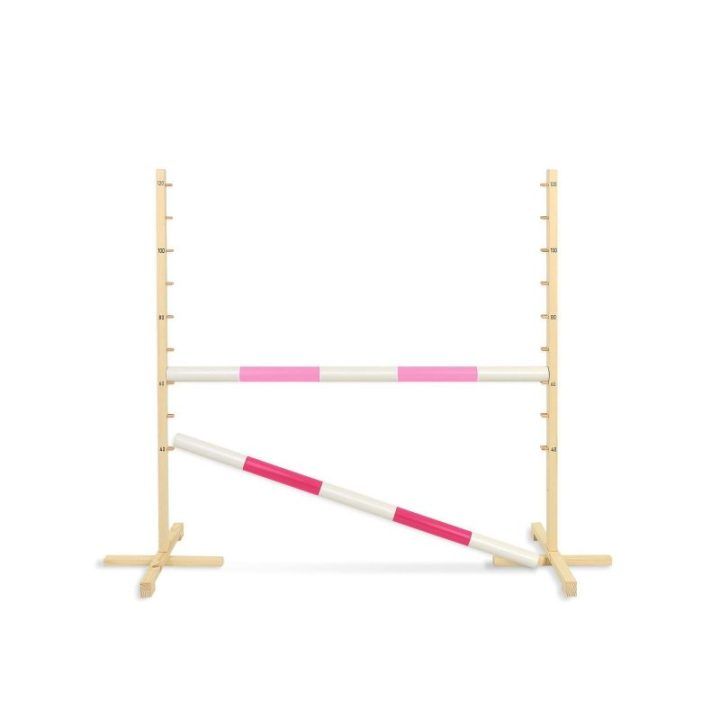 Šuolių kliūtis Hobby Horse 120 cm rožinė su dviem kartelėmis