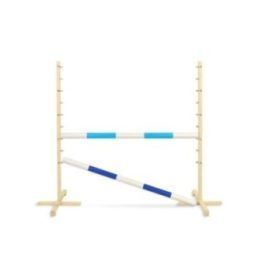 Šuolių kliūtis Hobby Horse ms 120 cm šviesiai mėlyna ir mėlyna su dviem kartimis