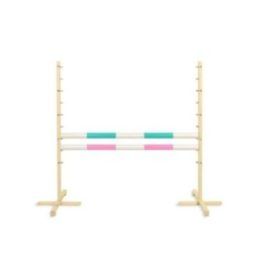 Šuolių kliūtis hobi arkliukui 120 cm mėtų ir šviesiai rožinė