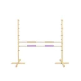 Šuolių kliūtis hobiarkliams 120 cm smėlio ir šviesiai violetinė