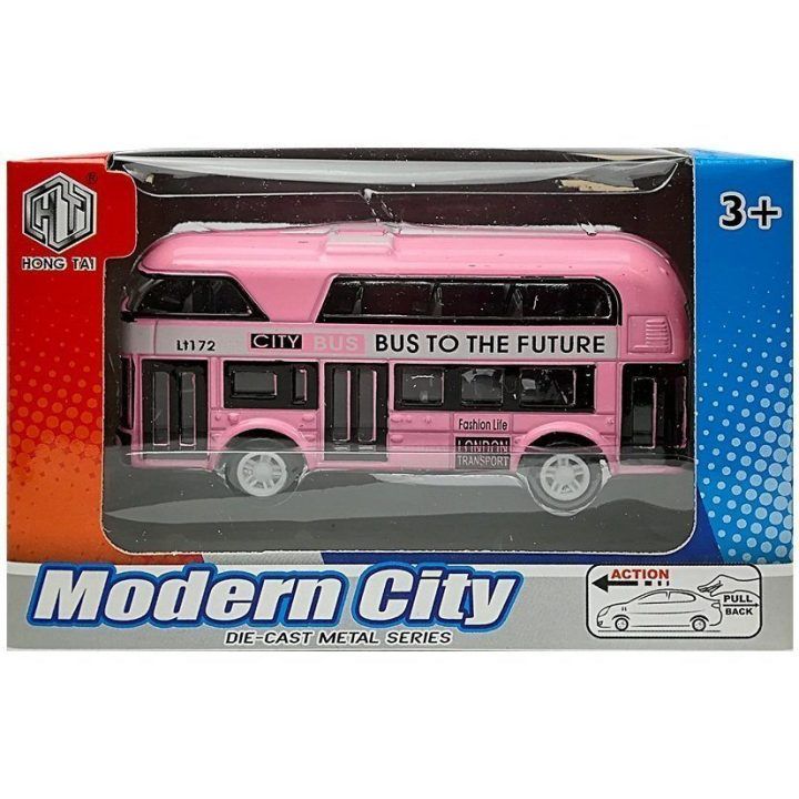 Vaikiškas žaislinis autobusas Modern City“ 4 spalvų
