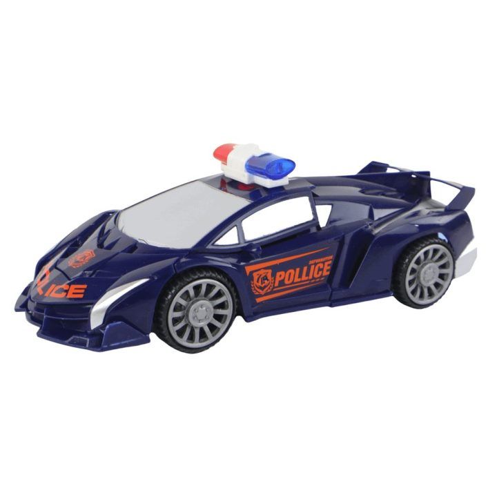 Transformeris policijos automobilis–robotas, tamsiai mėlynas 2in1