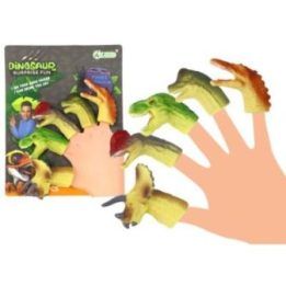 Guminiai dinozaurų pirštų lėlių žaislai vaikams