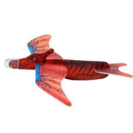 Raudonas putplasčio dinozauro lėktuvas vaikams