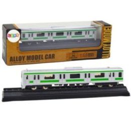 Kolekcinis metalinis traukinio vagonas 1:48 masteliu, sidabrinis