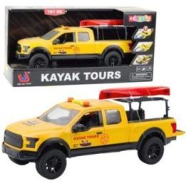Geltonas visureigis su baidare ir garsais vaikams Jin Jia Toys