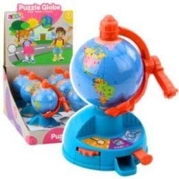 Vaikiškas besisukantis gaublys su pavaromis ir lėktuvu LEAN Toys