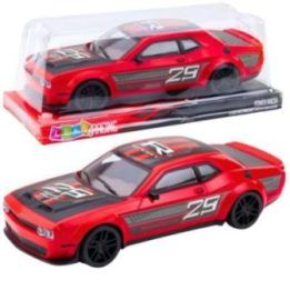 Raudonas sportinis žaislinis automobilis vaikams Lean Toys