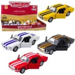 Klasikinis traukiamas modelinis automobilis 1:32 su atidaromomis durimis