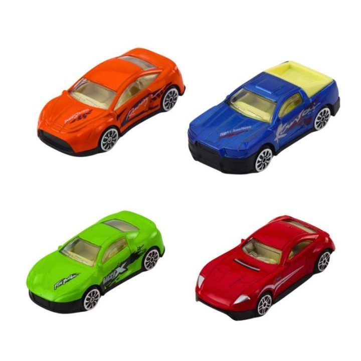 Sportinių automobilių rinkinys vaikams 1:64 su vamzdeliu