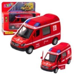 Gaisrinės žaislinis automobilis su garsais ir šviesomis 1:32