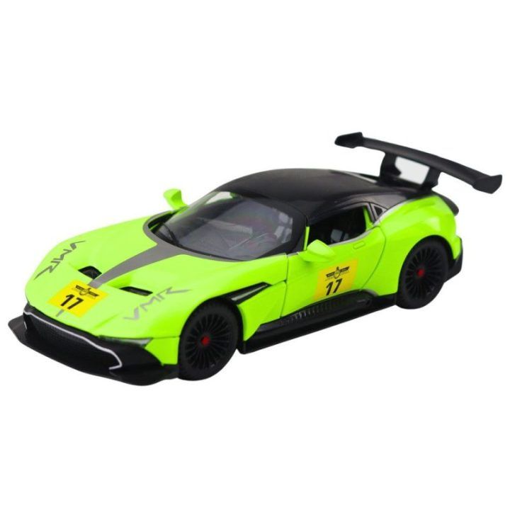 Žalias sportinis žaislinis automobilis su garsais ir šviesomis 1:22