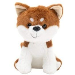 Pliušinis šuo Shiba Inu baltai rudas 20 cm