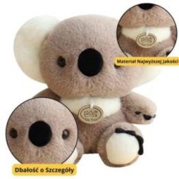 Pliušinis žaislas koala pilkas 23 cm vaikams
