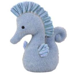 Minkštas jūrų arkliuko žaislas vaikams, mėlynas, 25 cm