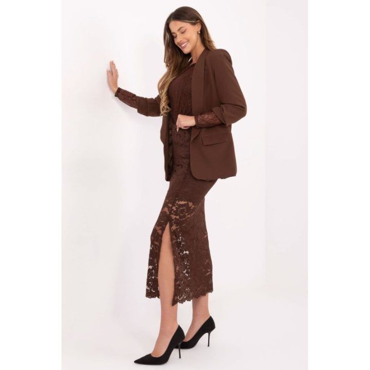 Sijonas klostuotas Italy Moda – ruda