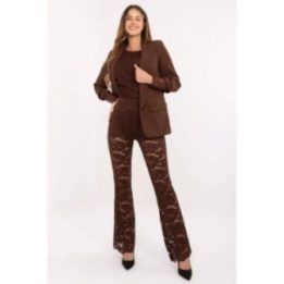 Kelnės laisvo kirpimo Italy Moda – ruda