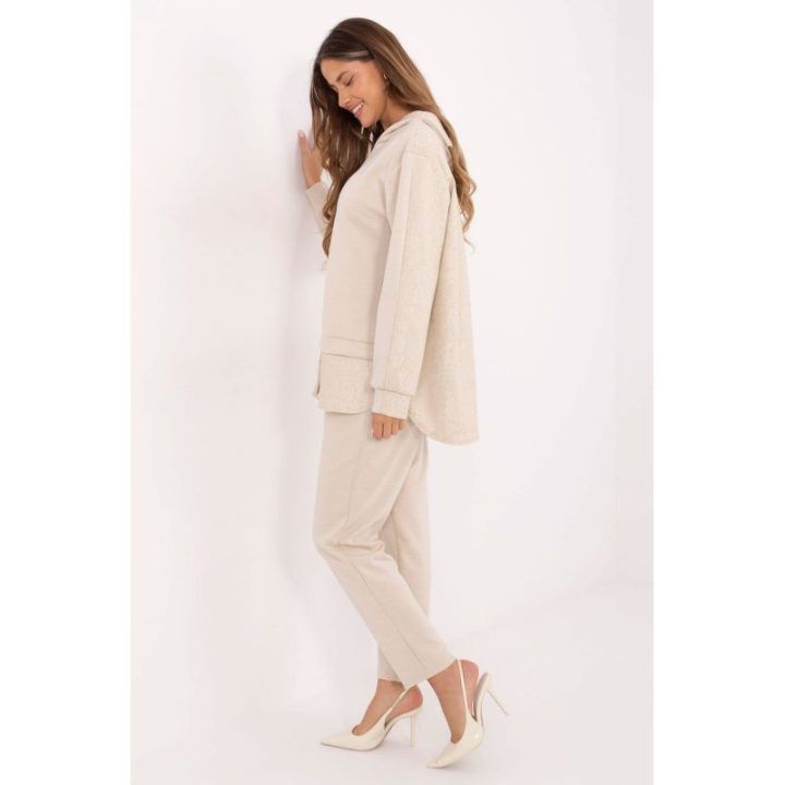 Paltas ilgas Italy Moda – smėlio