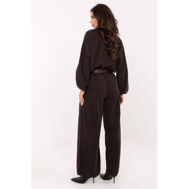 Kelnės laisvo kirpimo Italy Moda – ruda