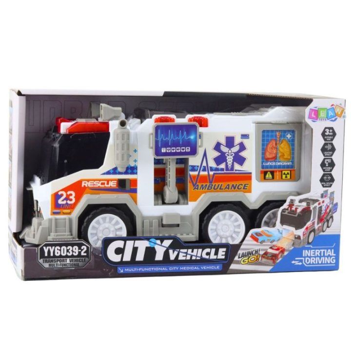 Medicininių automobilių žaislas su garso ir šviesos efektais raudonas Playmobil