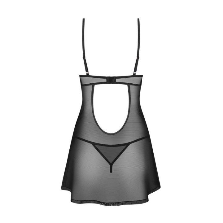 Naktinukai juodi Euridia Chemise – švelnus pasirinkimas
